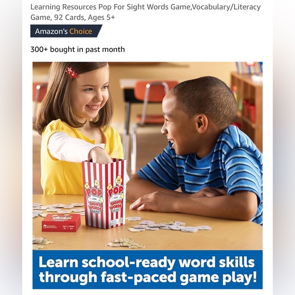 💥🍿POP FOR SIGHT WORDS GAME🍿💥 - Picture 4 of 5